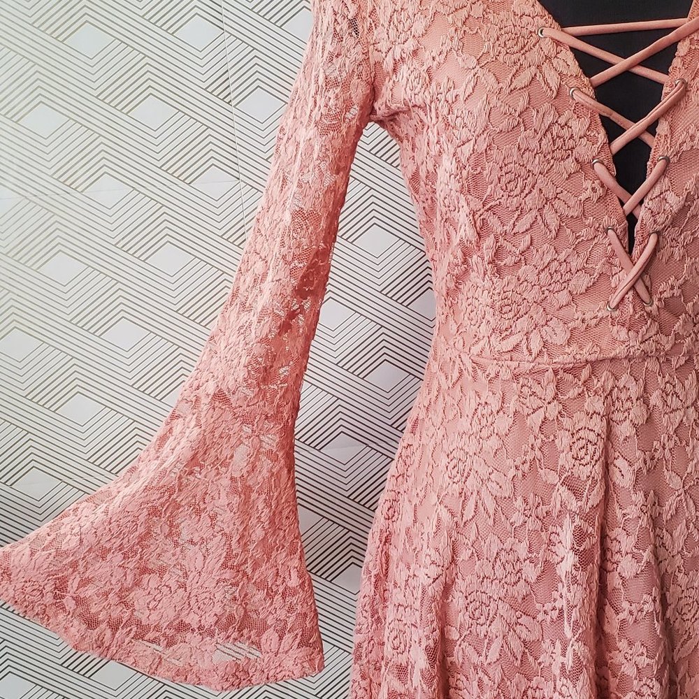 Blush Mini Dress perfect for a night out